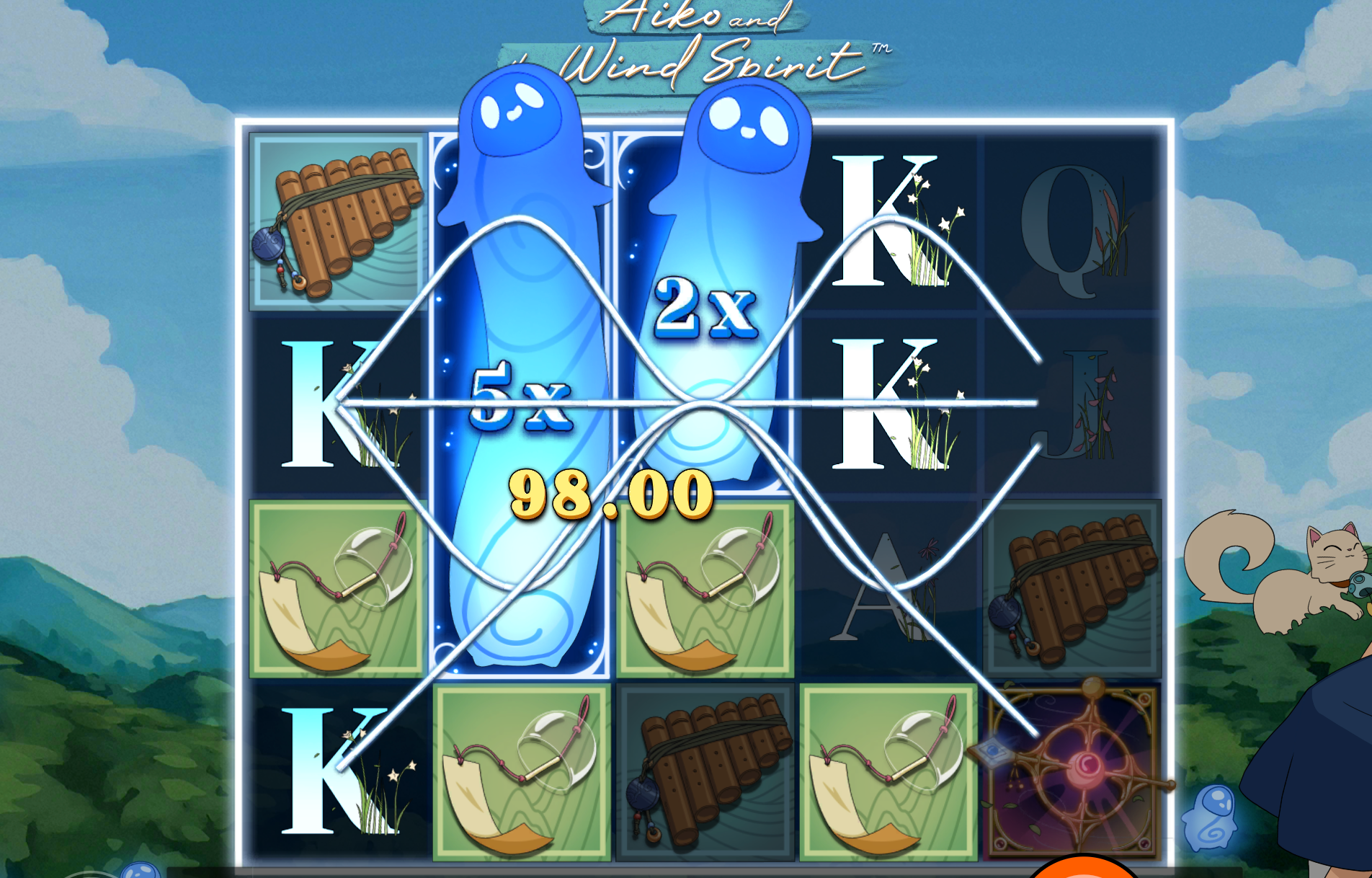 Free Spins Bonus Round in Aiko Slot